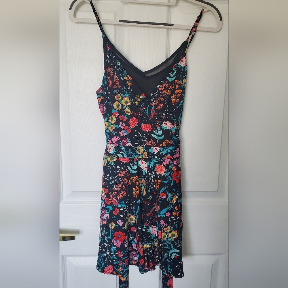 Floral Sleeveless Skort Dress